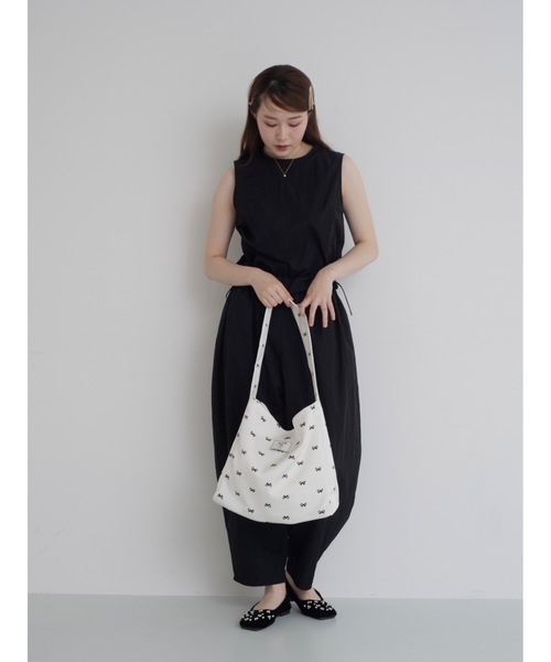 JUMELLE（ジュメロ）の「【限定販売】ripri tote bag（トートバッグ・レディース・ホワイト/ブラック・FREE）」の15枚目の写真