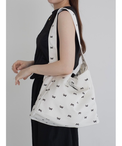 JUMELLE（ジュメロ）の「【限定販売】ripri tote bag（トートバッグ・レディース・ホワイト/ブラック・FREE）」の20枚目の写真