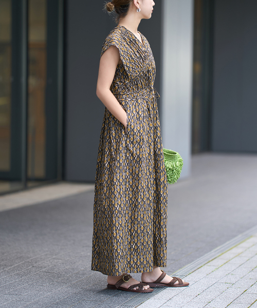 セール】IENA LA BOUCLE DEVEAUX プリントワンピース