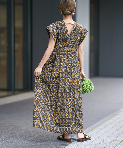 IENA LA BOUCLE イエナ ラブークル 麻ローン オーバーワンピース IENA LA BOUCLE 麻ローンオーバーワンピース