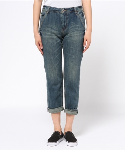 LBC（エルビーシー）の「9.75OZ newピュアインディゴデニム（デニムパンツ・レディース・ダークブルー/ネイビー/ダークネイビー・MEDIUM/LARGE/SMALL）」の14枚目の写真