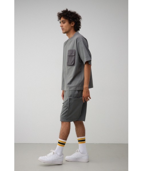 AZUL by moussy(アズールバイマウジー)の「SBC エアーベントファティーグTEE(Tシャツ/カットソー・メンズ・ライトカーキ/ブラック/グレー・FREE)」の4枚目の写真