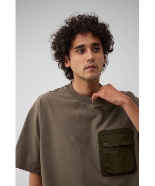 AZUL by moussy(アズールバイマウジー)の「SBC エアーベントファティーグTEE(Tシャツ/カットソー・メンズ・ライトカーキ/ブラック/グレー・FREE)」の13枚目の写真