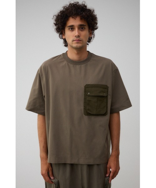 AZUL by moussy(アズールバイマウジー)の「SBC エアーベントファティーグTEE(Tシャツ/カットソー・メンズ・ライトカーキ/ブラック/グレー・FREE)」の16枚目の写真
