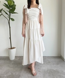 【apres jour mimi】リボンティアードキャミワンピース【ZOZOTOWN限定アイテム】