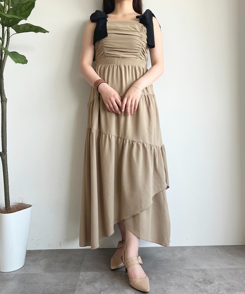 apres jour(アプレジュール)の「【apres jour mimi】リボンティアードキャミワンピース【ZOZOTOWN限定アイテム】(ワンピース・レディース・アイボリー/ライトピンク/ブラック/ベージュ系その他・フリー/X-LARGE)」の17枚目の写真