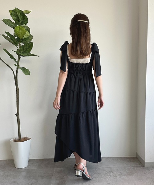 apres jour(アプレジュール)の「【apres jour mimi】リボンティアードキャミワンピース【ZOZOTOWN限定アイテム】(ワンピース・レディース・アイボリー/ライトピンク/ブラック/ベージュ系その他・フリー/X-LARGE)」の20枚目の写真