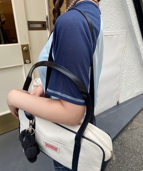 nemne store(ネンネストア)の「カラーステッチシアーラグランTシャツ(Tシャツ/カットソー・レディース・ライトブルー/アイボリー・フリー)」の18枚目の写真