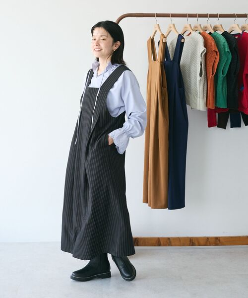 CRAFT STANDARD BOUTIQUE(クラフトスタンダードブティック)の「デシンフリル刺繍スリーブブラウス ◆(シャツ/ブラウス・レディース・パープル/グリーン/オフホワイト/ブラック・FREE)」の19枚目の写真