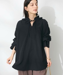デシンフリル刺繍スリーブブラウス ◆