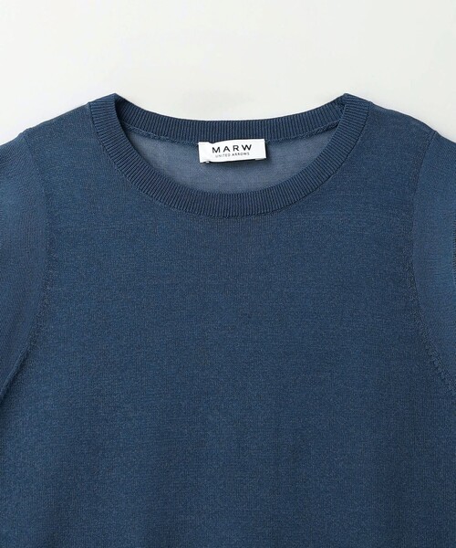 UNITED ARROWS ノースリーブネイビー/水色 MARW UNITED ARROWS（マルゥ ユナイテッドアローズ）の「＜MARW UNITED