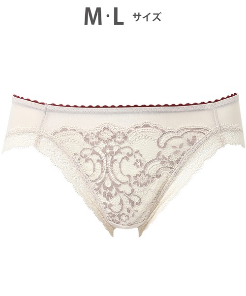 WACOAL（ワコール）の「「重力ケアブラ」　ショーツ（ショーツ・レディース・ブラック/ベージュ/サックスブルー/ブラウン/ピンク/イエロー系その他/ブルー系その他/ピンク系その他/グレー/オレンジ/クリーム/ミント/アイボリー/ブルー/ネイビー/ライトグレー/スモークピンク/ベビーピンク・L/M）」の2枚目の写真