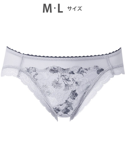 WACOAL（ワコール）の「「重力ケアブラ」　ショーツ（ショーツ・レディース・ブラック/ベージュ/サックスブルー/ブラウン/ピンク/イエロー系その他/ブルー系その他/ピンク系その他/グレー/オレンジ/クリーム/ミント/アイボリー/ブルー/ネイビー/ライトグレー/スモークピンク/ベビーピンク・L/M）」の4枚目の写真