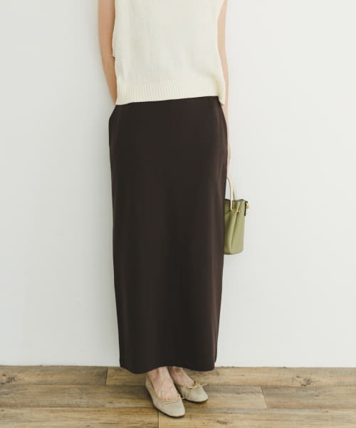 ITEMS URBANRESEARCH（アイテムズ アーバンリサーチ）の「裏起毛ポンチスカート（スカート・レディース・ブラック/その他/チャコールグレー・FREE/-）」の15枚目の写真