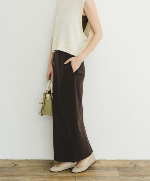 ITEMS URBANRESEARCH（アイテムズ アーバンリサーチ）の「裏起毛ポンチスカート（スカート・レディース・ブラック/その他/チャコールグレー・FREE/-）」の16枚目の写真