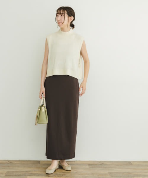 ITEMS URBANRESEARCH（アイテムズ アーバンリサーチ）の「裏起毛ポンチスカート（スカート・レディース・ブラック/その他/チャコールグレー・FREE/-）」の18枚目の写真