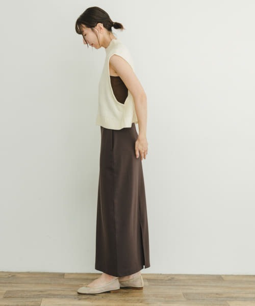 ITEMS URBANRESEARCH（アイテムズ アーバンリサーチ）の「裏起毛ポンチスカート（スカート・レディース・ブラック/その他/チャコールグレー・FREE/-）」の19枚目の写真