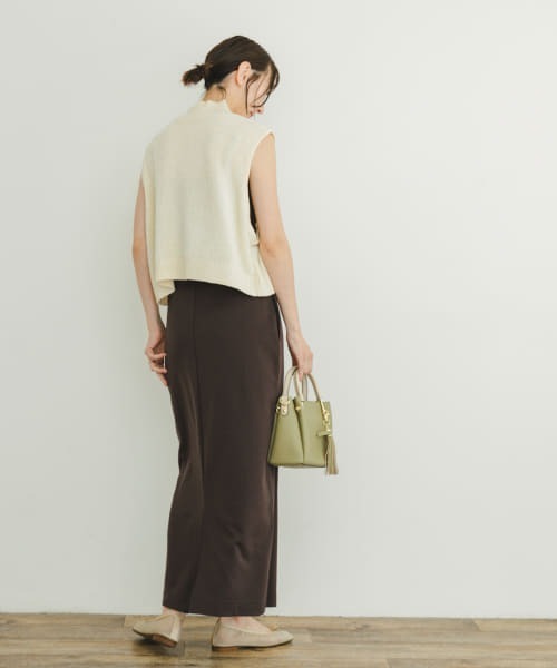 ITEMS URBANRESEARCH（アイテムズ アーバンリサーチ）の「裏起毛ポンチスカート（スカート・レディース・ブラック/その他/チャコールグレー・FREE/-）」の20枚目の写真