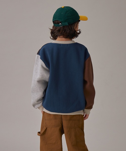 PAIRMANON STREET（ペアマノンストリート）の「【PAIRMANON STREET】裏起毛 ベーシック ガゼット付き スウェット トレーナー（スウェット・キッズ・ピンク系その他/グレー系その他/グリーン/ベージュ/ネイビー/グレー/オレンジ/ブラック/ライトピンク/ブラック系その他・120/110/100/90/150/140/130/160）」の18枚目の写真