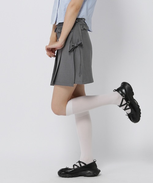 3.3 Field Trip （3.3フィールドトリップ）の「3.3 Field Trip／フリルラップスカート（スカート・レディース・チャコール/ブラック・MEDIUM/SMALL）」の12枚目の写真