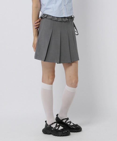 3.3 Field Trip （3.3フィールドトリップ）の「3.3 Field Trip／フリルラップスカート（スカート・レディース・チャコール/ブラック・MEDIUM/SMALL）」の11枚目の写真