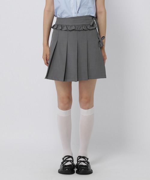 3.3 Field Trip （3.3フィールドトリップ）の「3.3 Field Trip／フリルラップスカート（スカート・レディース・チャコール/ブラック・MEDIUM/SMALL）」の18枚目の写真