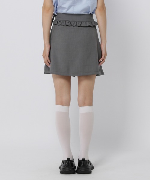 3.3 Field Trip （3.3フィールドトリップ）の「3.3 Field Trip／フリルラップスカート（スカート・レディース・チャコール/ブラック・MEDIUM/SMALL）」の20枚目の写真