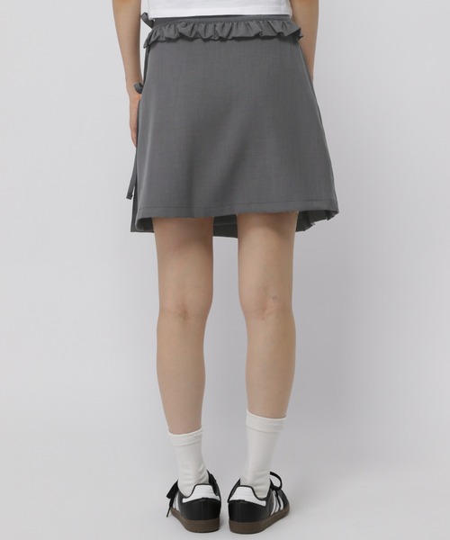3.3 Field Trip （3.3フィールドトリップ）の「3.3 Field Trip／フリルラップスカート（スカート・レディース・チャコール/ブラック・MEDIUM/SMALL）」の16枚目の写真