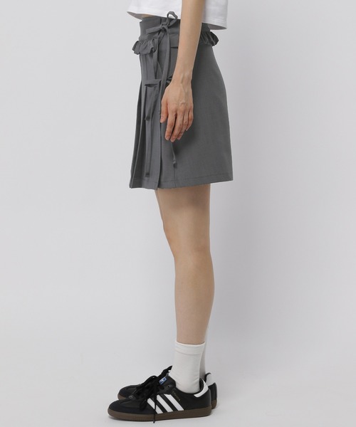 3.3 Field Trip （3.3フィールドトリップ）の「3.3 Field Trip／フリルラップスカート（スカート・レディース・チャコール/ブラック・MEDIUM/SMALL）」の15枚目の写真