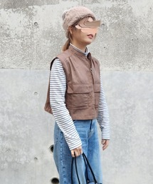 LOSUCA（ロスカ）の「ナイロンツイル ショートベスト（ベスト）」