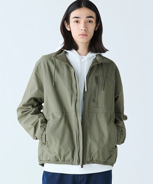 セール】ヴィンテージウォッシュ加工 ツイルスタンドジップブルゾン