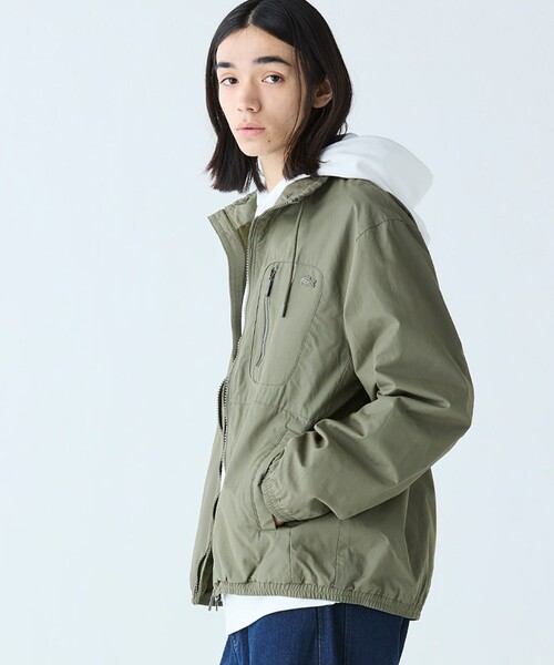 セール】ヴィンテージウォッシュ加工 ツイルスタンドジップブルゾン