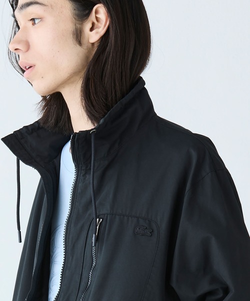 LACOSTE（ラコステ）の「ヴィンテージウォッシュ加工 ツイルスタンドジップブルゾン / ジップアップブルゾン（ブルゾン・メンズ・ストーン/ワイン/ダークネイビー/ブラック/モスグリーン・46/48/50/52）」の21枚目の写真