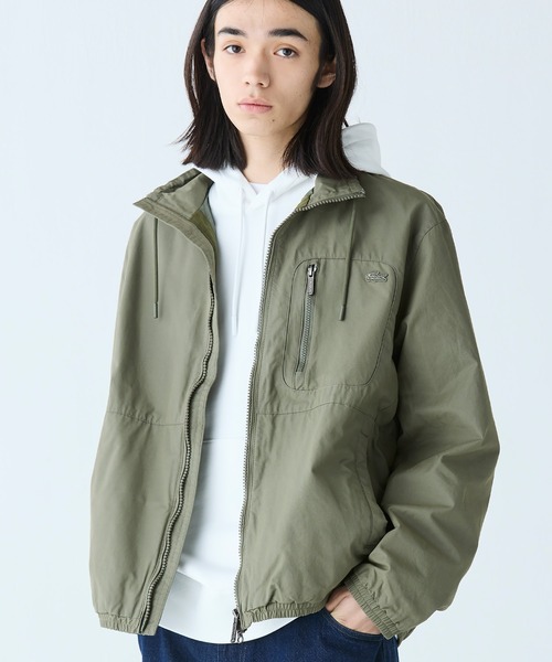 セール】ヴィンテージウォッシュ加工 ツイルスタンドジップブルゾン