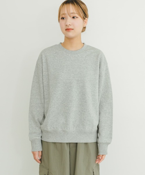 ITEMS URBANRESEARCH(アイテムズ アーバンリサーチ)の「ラメクルーネックスウェット(スウェット・レディース・グレー/ネイビー・FREE)」の17枚目の写真