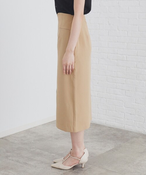 セール】ストレッチハートウエストタイトスカート【洗濯機洗い可/防