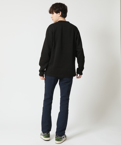 ARCADE（アーケード）の「フリースニットソー 暖かい裏起毛 カレッジロゴデザイン　BARCEDOS（Tシャツ/カットソー・メンズ・ブラック/ベージュ/ネイビー/グレー/カーキ・LL/M/L）」の18枚目の写真