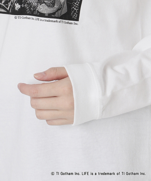 Oriens JOURNAL STANDARD(オリエンス ジャーナルスタンダード)の「【GOOD ROCK SPEED / グッドロックスピード】 LIFE(フォトプリント1):ロンT(Tシャツ/カットソー・レディース・ホワイト・SMALL/MEDIUM)」の8枚目の写真