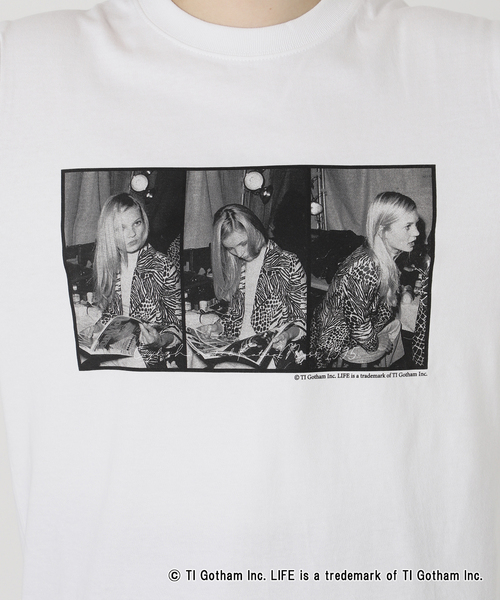 Oriens JOURNAL STANDARD(オリエンス ジャーナルスタンダード)の「【GOOD ROCK SPEED / グッドロックスピード】 LIFE(フォトプリント1):ロンT(Tシャツ/カットソー・レディース・ホワイト・SMALL/MEDIUM)」の11枚目の写真