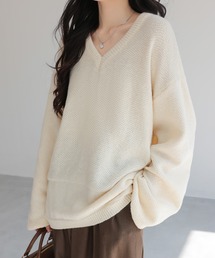 SHIENAS（シエナス）の「Vネックリラックス ニットセーター（ニット/セーター）」