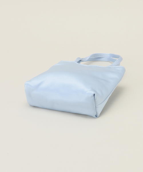 hai（ハイ）の「hai/ハイLittle Silk Bag（ハンドバッグ・レディース・グリーン/ピンク/スカイブルー/ブラック/レッド/アイボリー・FREE）」の9枚目の写真