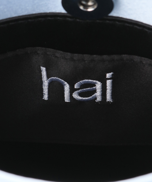 hai（ハイ）の「hai/ハイLittle Silk Bag（ハンドバッグ・レディース・グリーン/ピンク/スカイブルー/ブラック/レッド/アイボリー・FREE）」の12枚目の写真