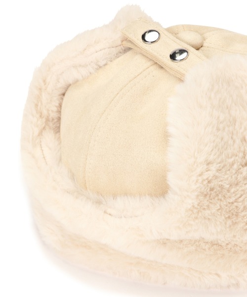 ROSE BUD（ローズバッド）の「フライトキャップ（キャップ・レディース・ブラック/ベージュ・FREE）」の6枚目の写真