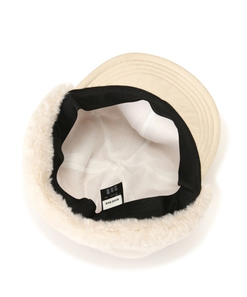 ROSE BUD（ローズバッド）の「フライトキャップ（キャップ・レディース・ブラック/ベージュ・FREE）」の7枚目の写真