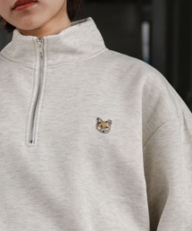 【ZIP FIVE】 アソート 刺繍 ハーフジップ スウェット / トレーナー / 長袖 / 白 / グレー【24AW 新色追加】