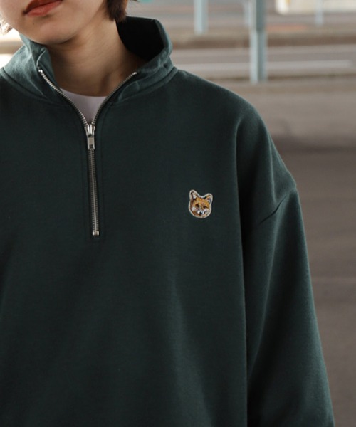 ZIP FIVE（ジップファイブ）の「【ZIP FIVE】 アソート 刺繍 ハーフジップ スウェット / トレーナー / 長袖 / 白 / グレー【24AW 新色追加】（スウェット・レディース・ダークグリーン/ホワイト系/アイボリー/グレー系1/ホワイト/ブラック/ブラック系/チャコール/オートミール/ネイビー/ダークグリーン系/アイボリー系/グレー系/杢グレー/アイボリー系2/グレー系4/ホワイト系2/ブラック系2/ネイビー系2/ネイビー系/ブルー・LARGE/X-LARGE/MEDIUM）」の17枚目の写真