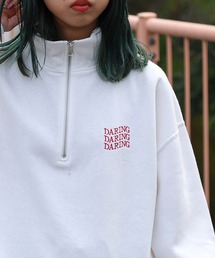 ZIP FIVE | 【ZIP FIVE】 アソート 刺繍 ハーフジップ スウェット / トレーナー / 長袖 / 白 / グレー【24AW 新色追加】(スウェット)