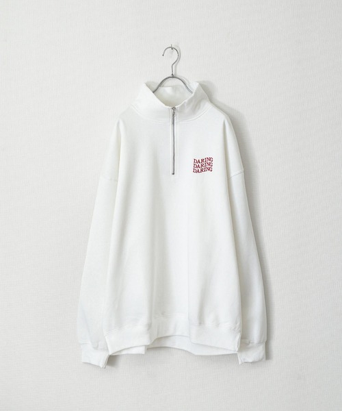 セール】【ZIP FIVE】 アソート 刺繍 ハーフジップ スウェット