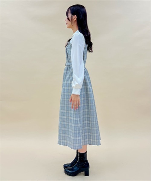 axes femme POETIQUE（アクシーズファムポエティック）の「ビスチェ切り替えワンピース（ワンピース・レディース・ブラウン/ブラック/グレー・MEDIUM）」の4枚目の写真