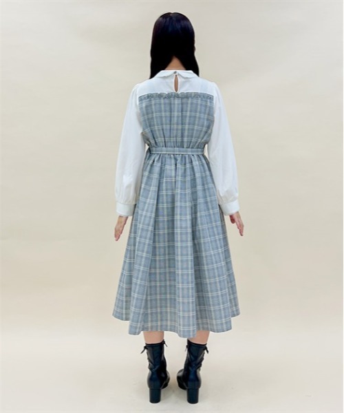 axes femme POETIQUE（アクシーズファムポエティック）の「ビスチェ切り替えワンピース（ワンピース・レディース・ブラウン/ブラック/グレー・MEDIUM）」の5枚目の写真